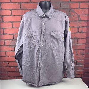 Men's Long-Sleeve Work Shirt - Gray